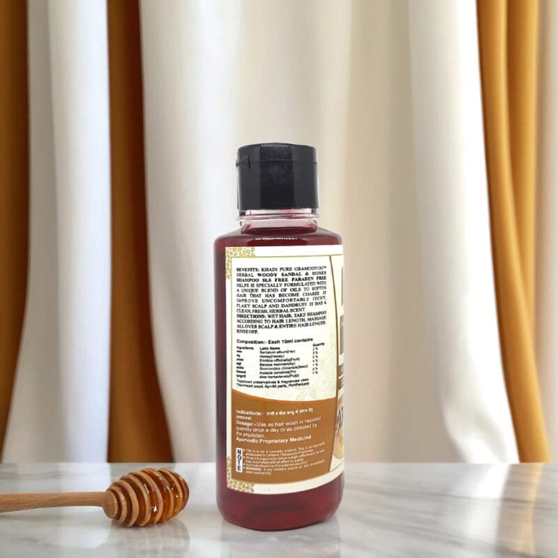 Khadi Herbal SLS-Free Shampoo with Natural Sandal & Honey