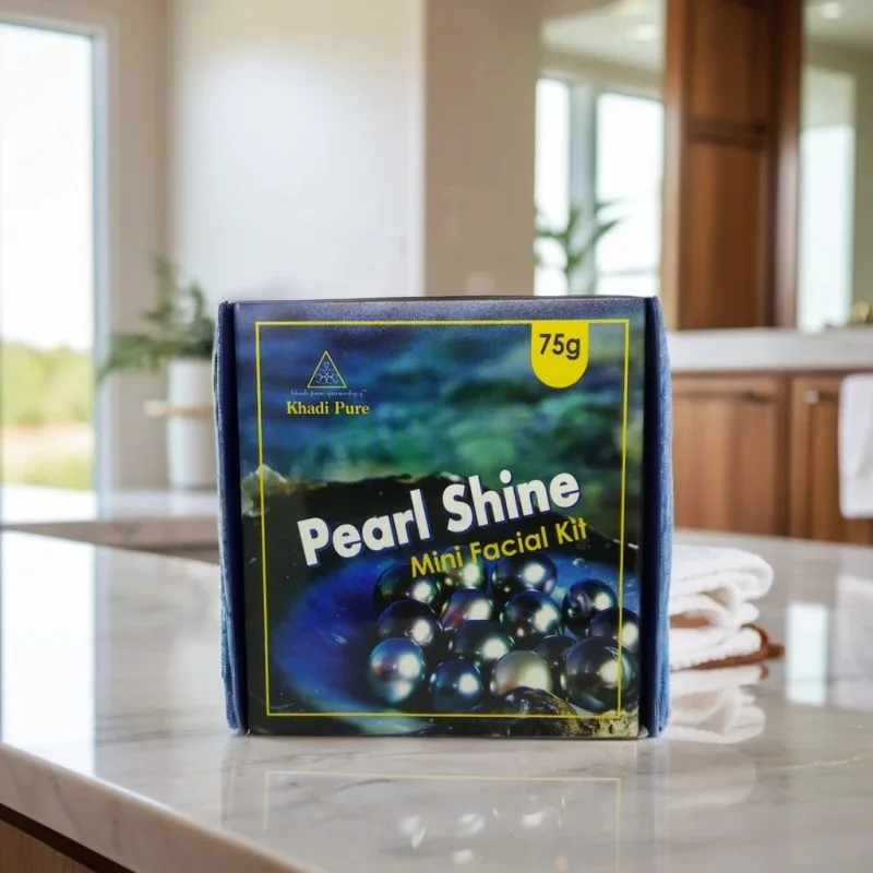 khadi pure Gramodyog Pearl Shine Mini Facial kit | 75g - Image 2