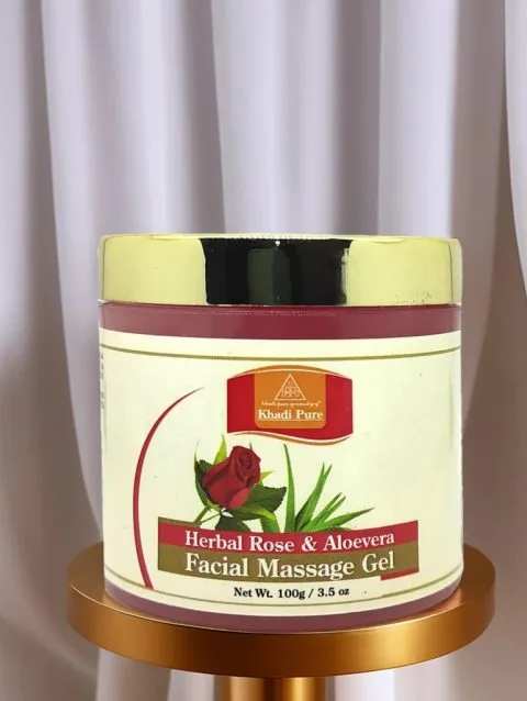 Herbal Rose Aloe Gel by Khadi Pure