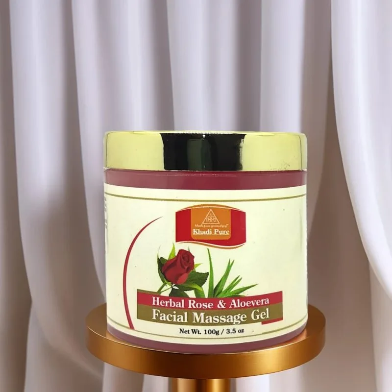 Herbal Rose Aloe Gel by Khadi Pure