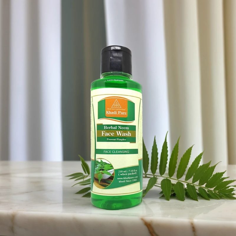 Khadi Pure Herbal Neem Face Wash - 210ml - Image 2