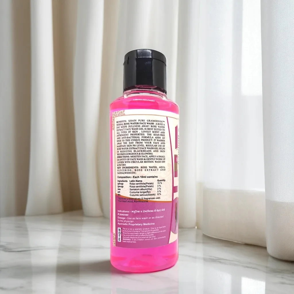 Skin-Refreshing Rose Face Wash by Khadi