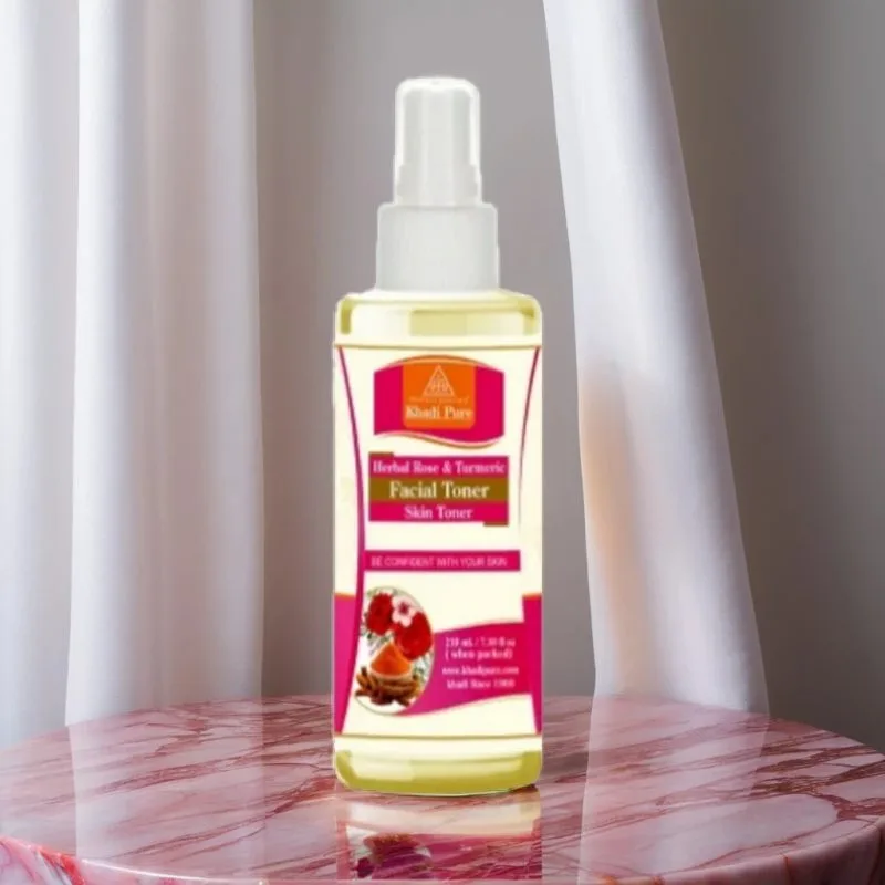 Herbal Rose Turmeric Toner for Glowing Skin