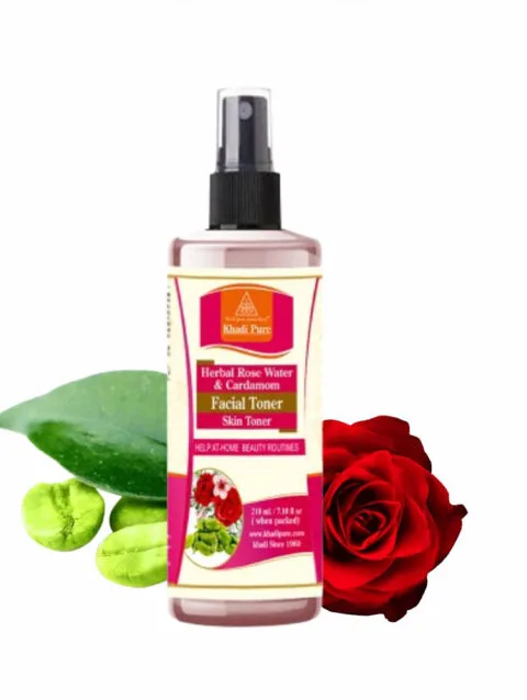 Herbal Rose Water Cardamom Toner for Soft Skin