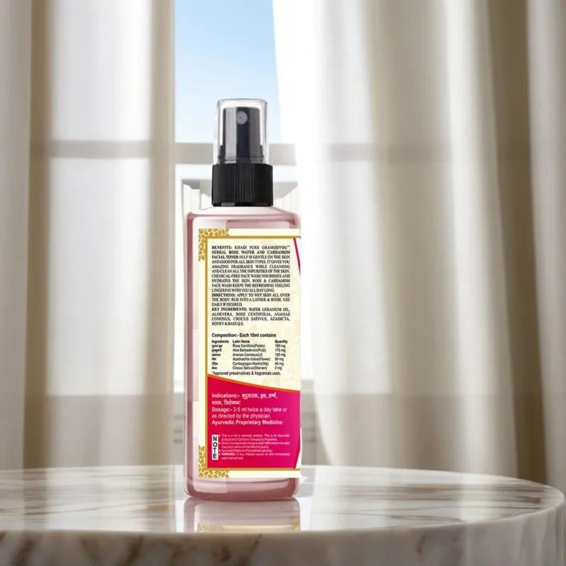 Rose Cardamom Toner for Daily Skin Hydration
