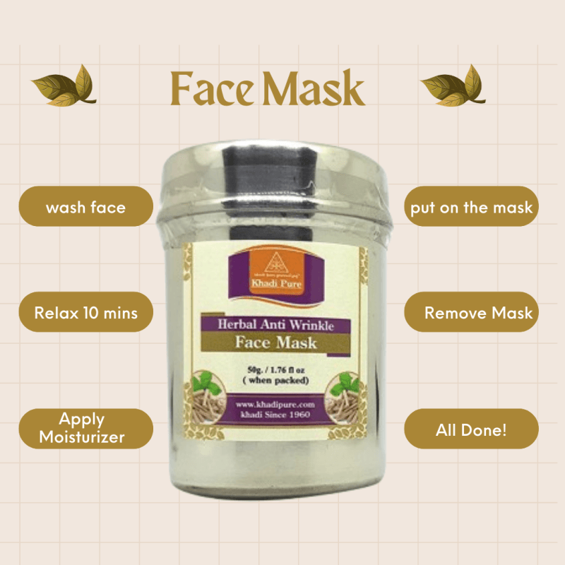 Khadi Anti-Wrinkle Herbal Face Mask