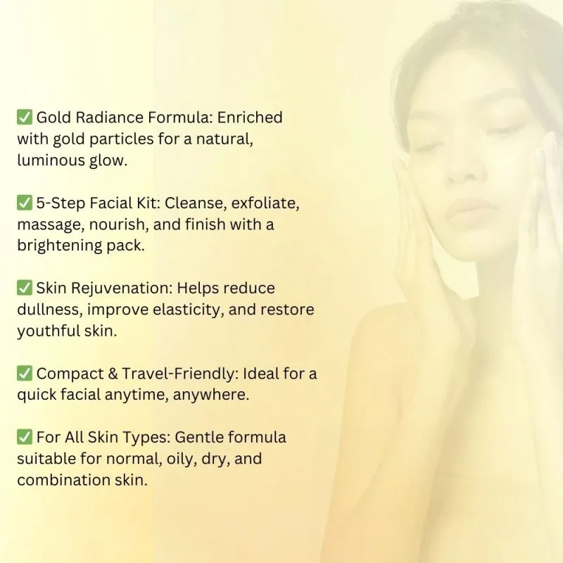 khadi pure Gramodyog Gold Touch Mini Facial kit | 75g - Image 4