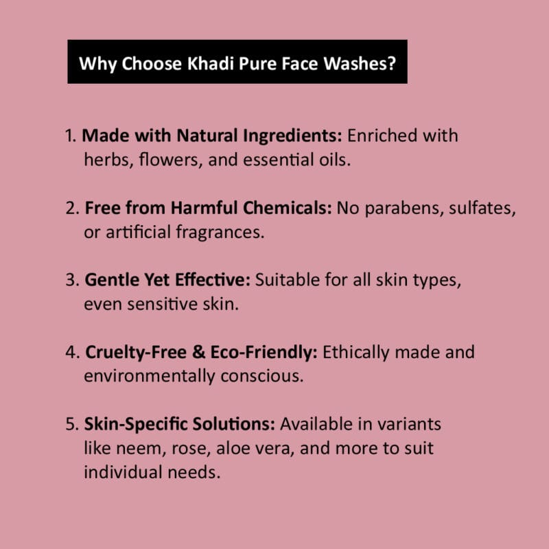 "Herbal Rose Face Wash for Soft Radiant Skin"