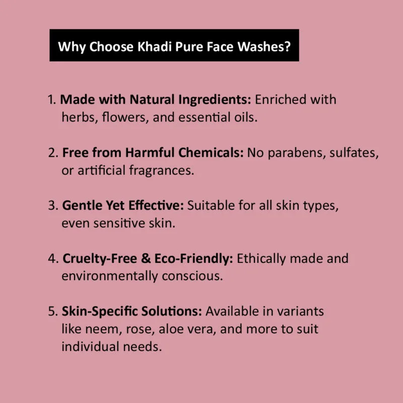 "Herbal Rose Face Wash for Soft Radiant Skin"