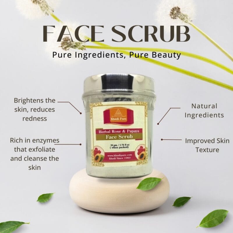 Khadi Papaya Face Scrub Removes Dead Skin