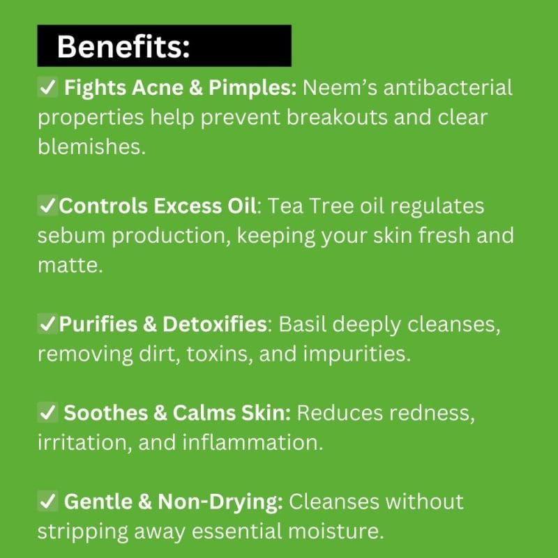 SLS-Free Neem Tea Tree Cleanser