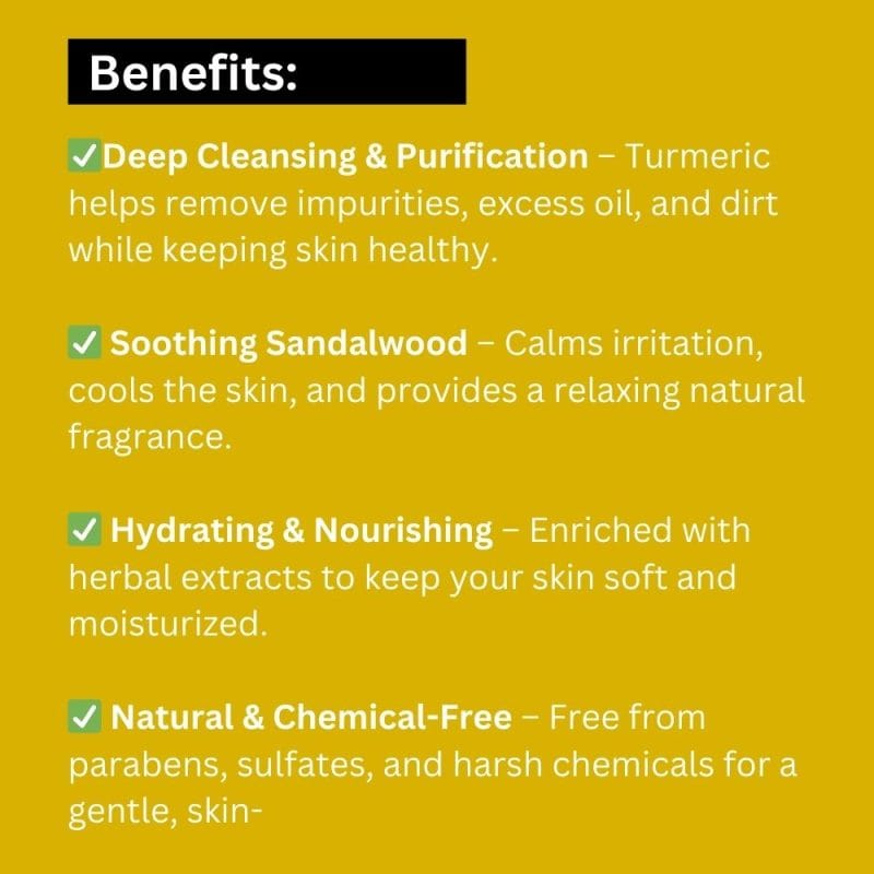 Sandal Turmeric Body Wash by Khadi