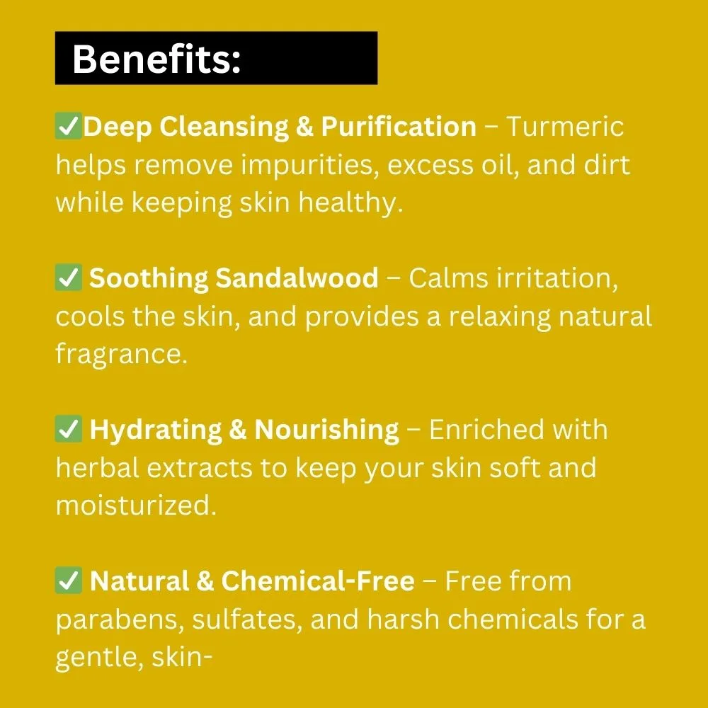 Sandal Turmeric Body Wash by Khadi