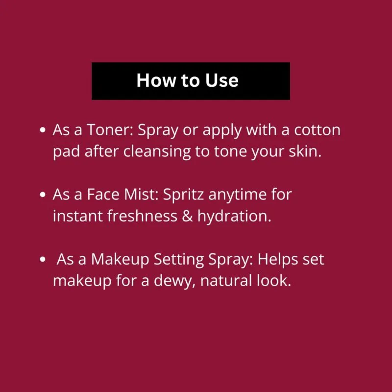 Refreshing Rose & Cardamom Face Toner