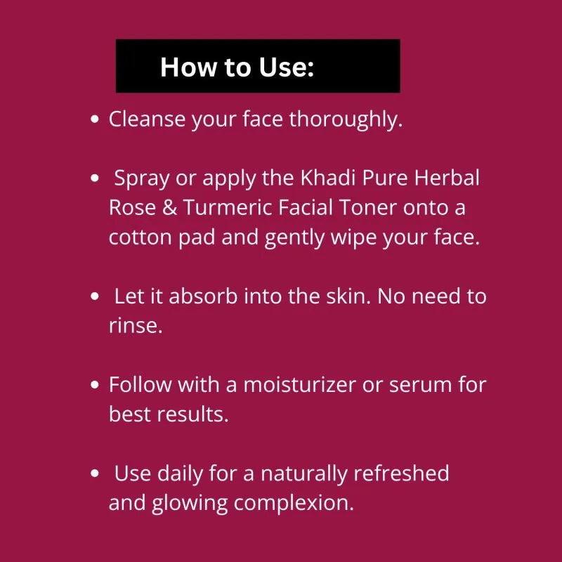 Gentle Toner with Rose & Turmeric Blend