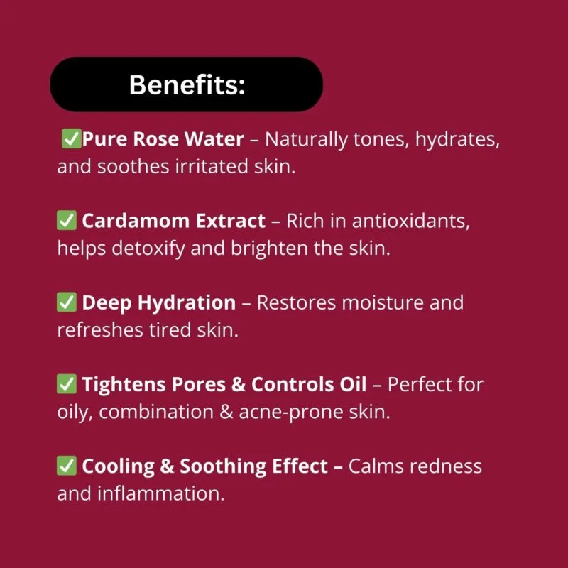 Gentle Skin Toner with Rose and Cardamom