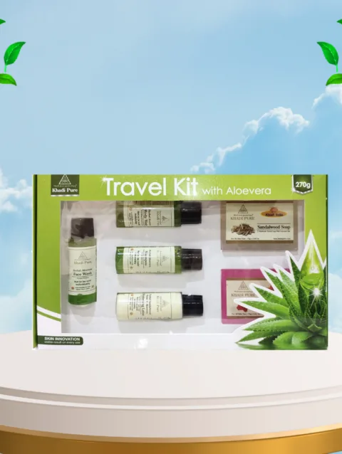 khadi pure gramodyog Aloevera travell kit