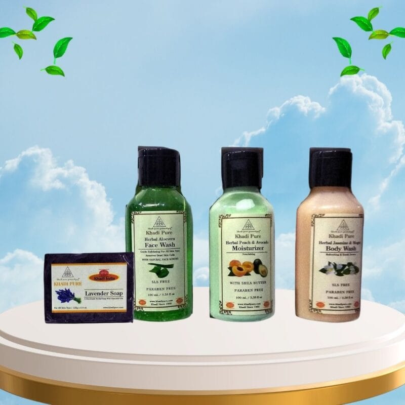 Herbal Aloevera Face Wash & Herbal Peach & Avocado Moisturizer , Herbal Jasmine & Rigs Body Wash