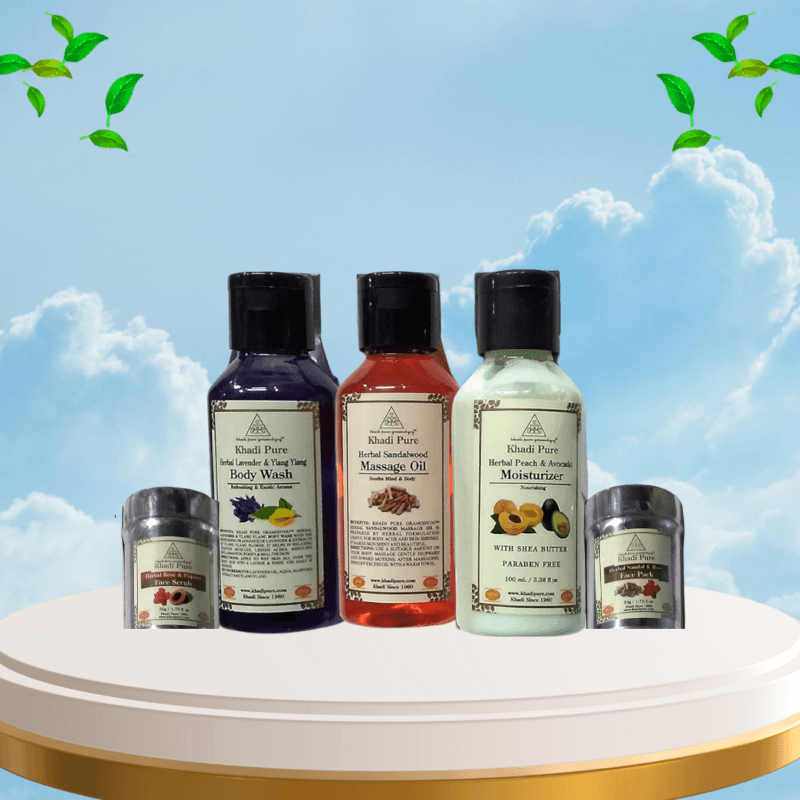 khadi pure gramodyog Royal spa kit | 400g - Image 3