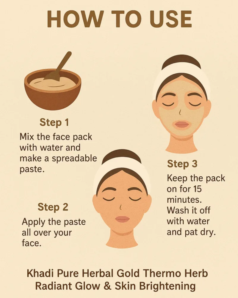 Khadi Gold Mask Removes Impurities Gently