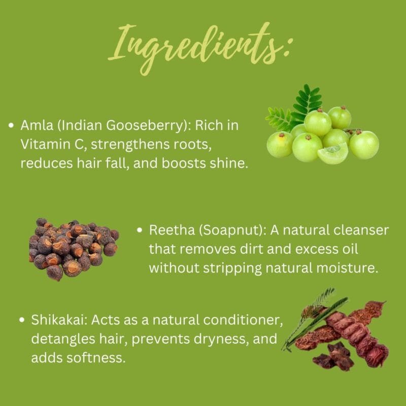 Khadi Pure Herbal Amla, Reetha & Shikakai Powder | 80g - Image 5